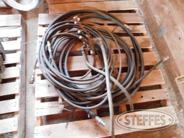 Pallet of asst. hyd. hoses w/couplers
